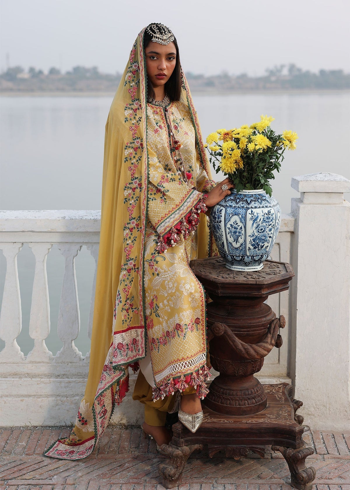 Ochre | Hussain Rehar | Kalabagh Luxury Lawn Collection 2026