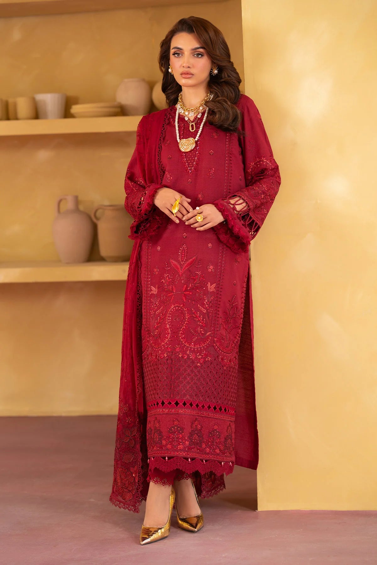 NE-131 | Nureh | Unstitched Karandi Collection 2025
