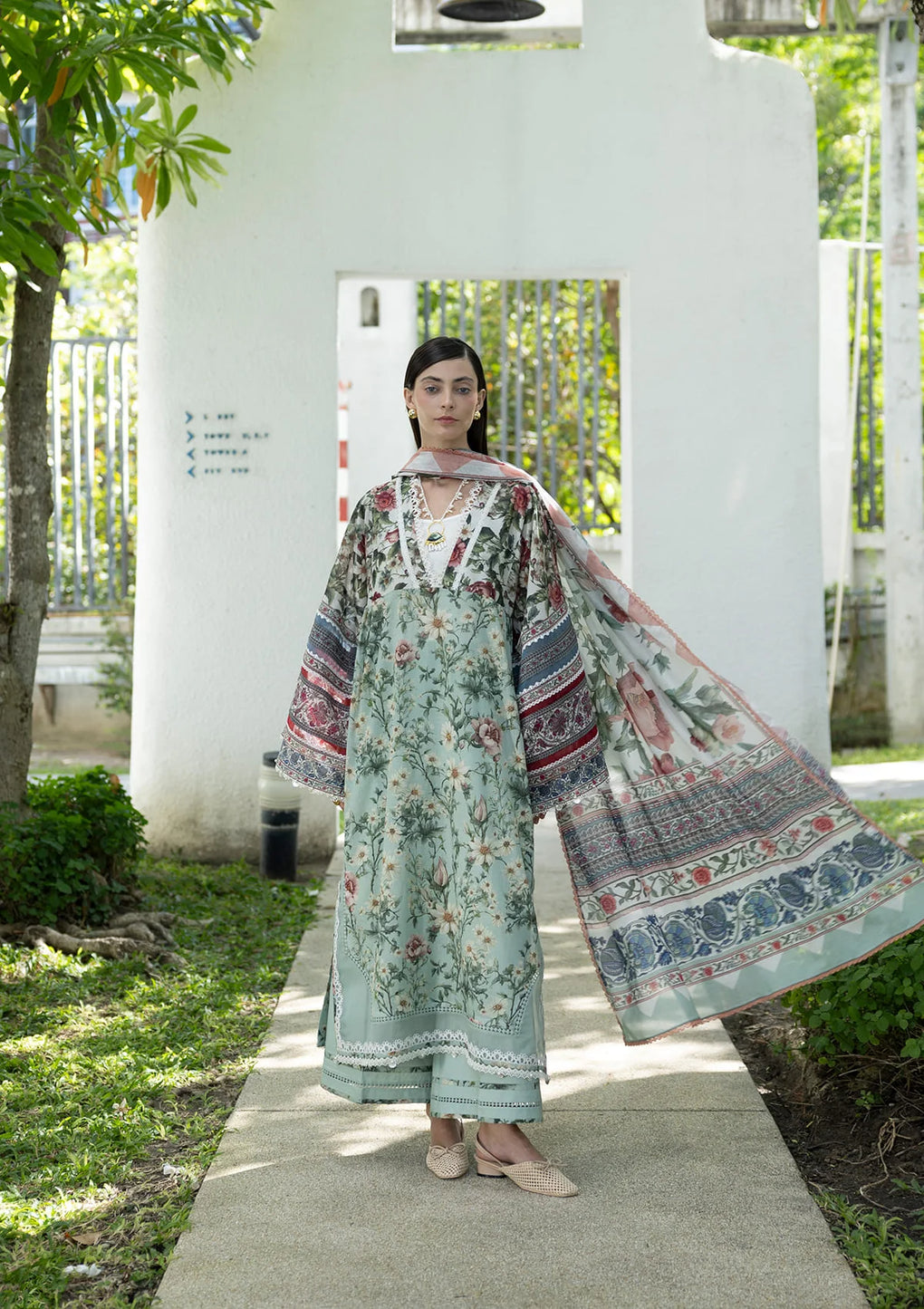 EPN-6B OPALINE GARDEN | Elaf | Santorini Prints Lawn Unstitched Collection 2026