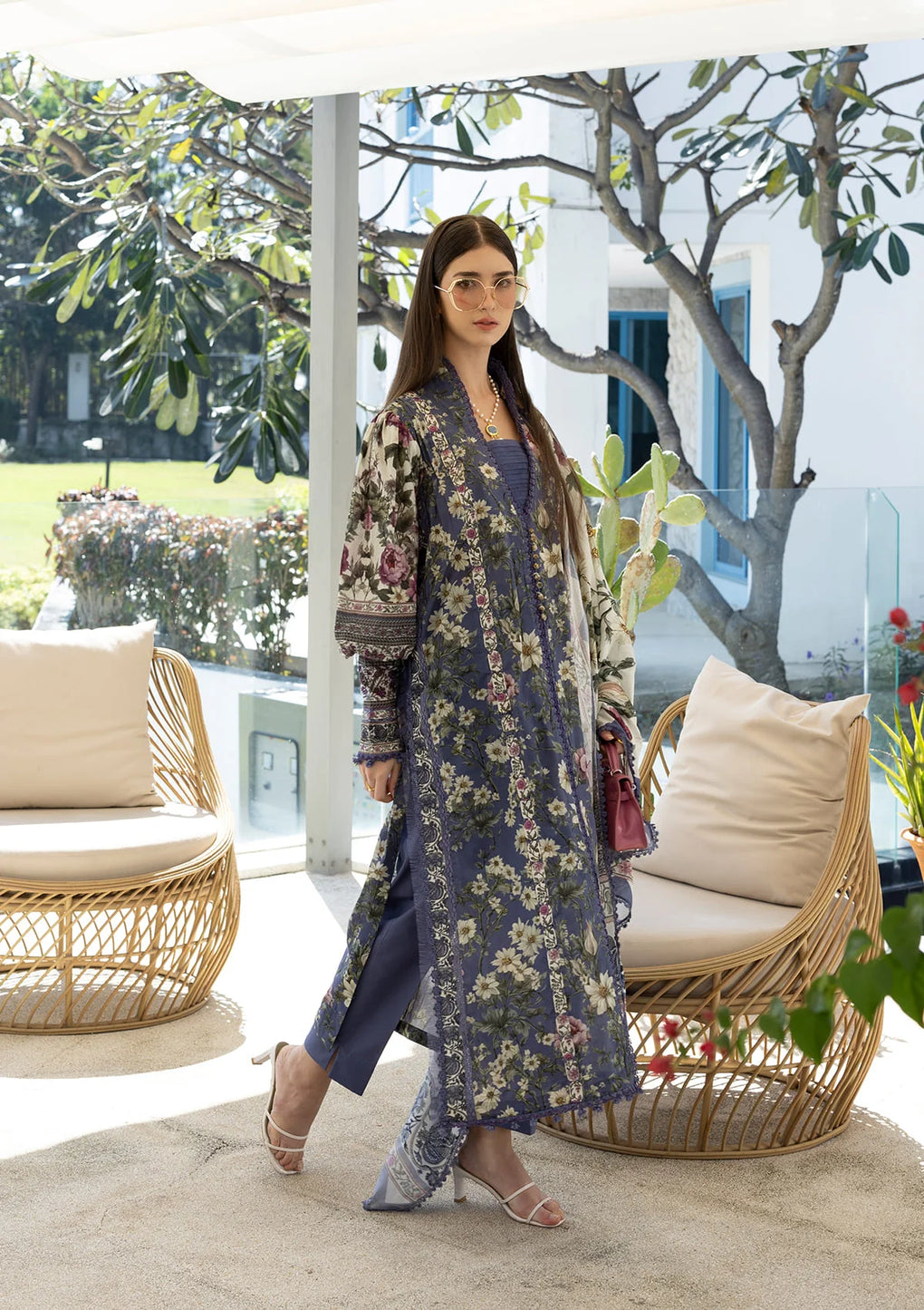 EPN-6A BOO BERRY | Elaf | Santorini Prints Lawn Unstitched Collection 2026 