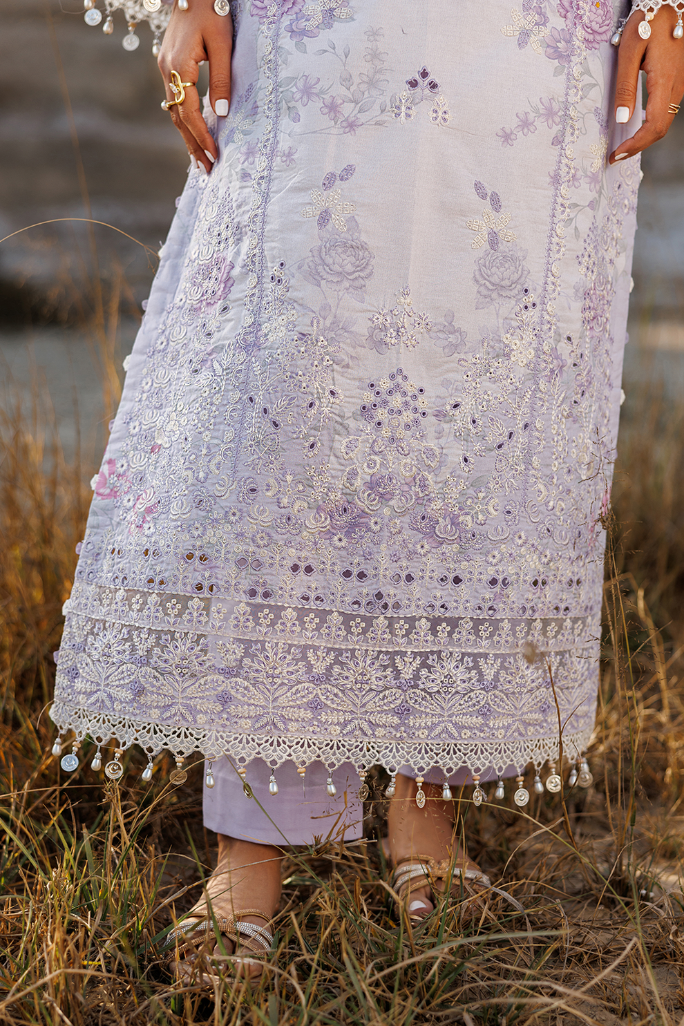 SUNLIT SWAY |  Emaan Adeel | Sunlit Groove Luxury Lawn Unstitched Collection 2026