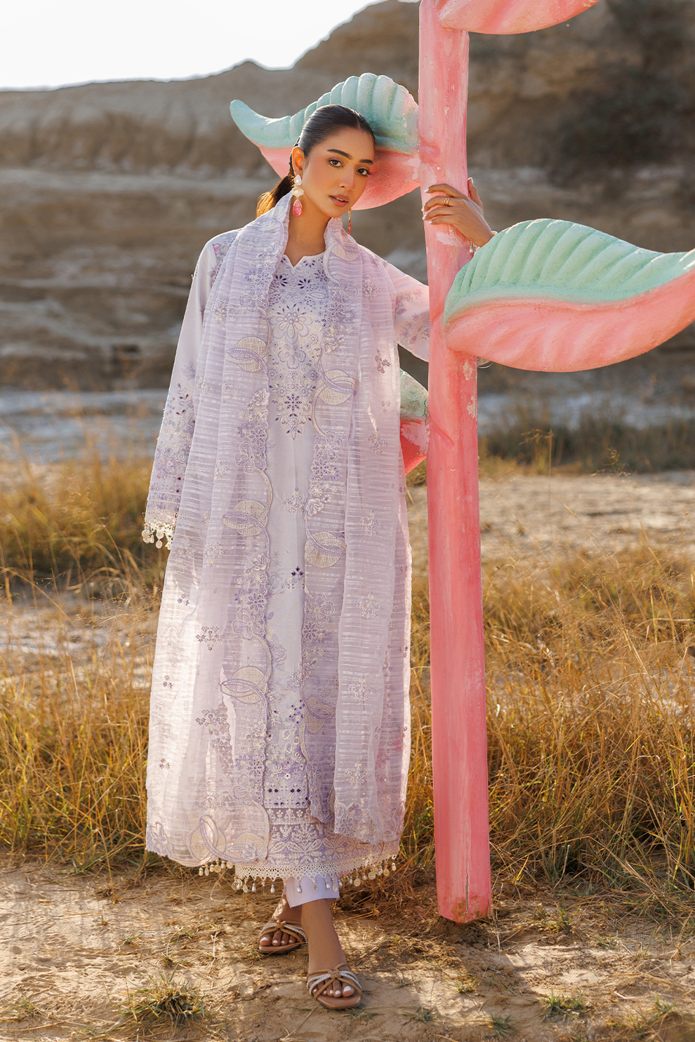 SUNLIT SWAY |  Emaan Adeel | Sunlit Groove Luxury Lawn Unstitched Collection 2026