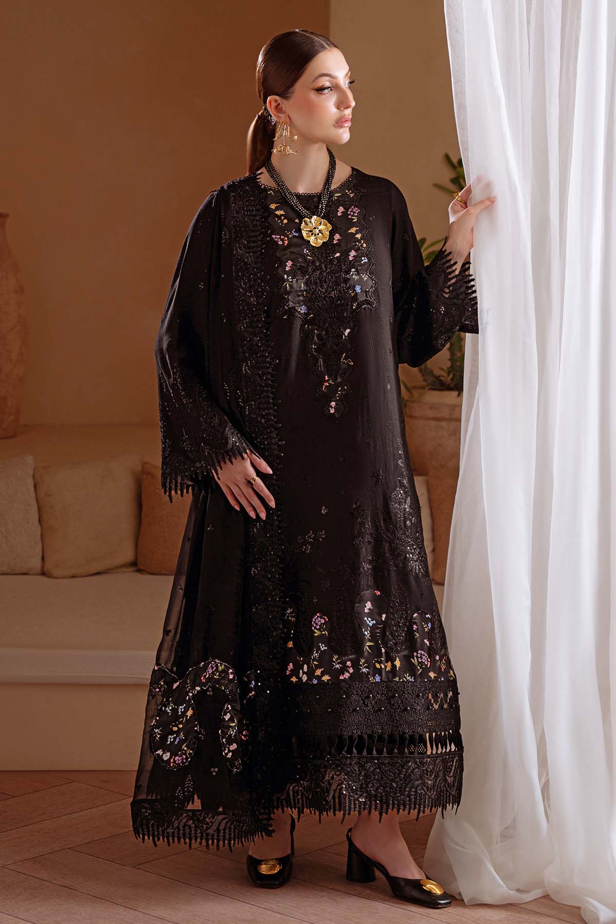 NE-174 | Nureh | Unstitched Karandi Collection 2025