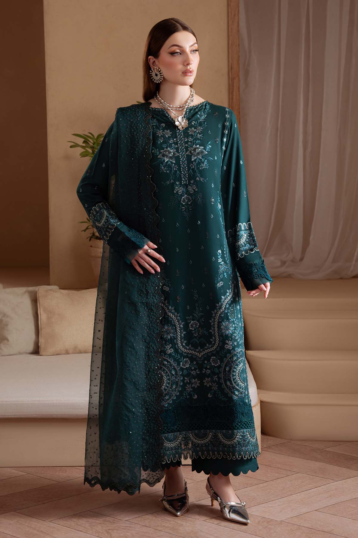 NE-169 | Nureh | Unstitched Karandi Collection 2025