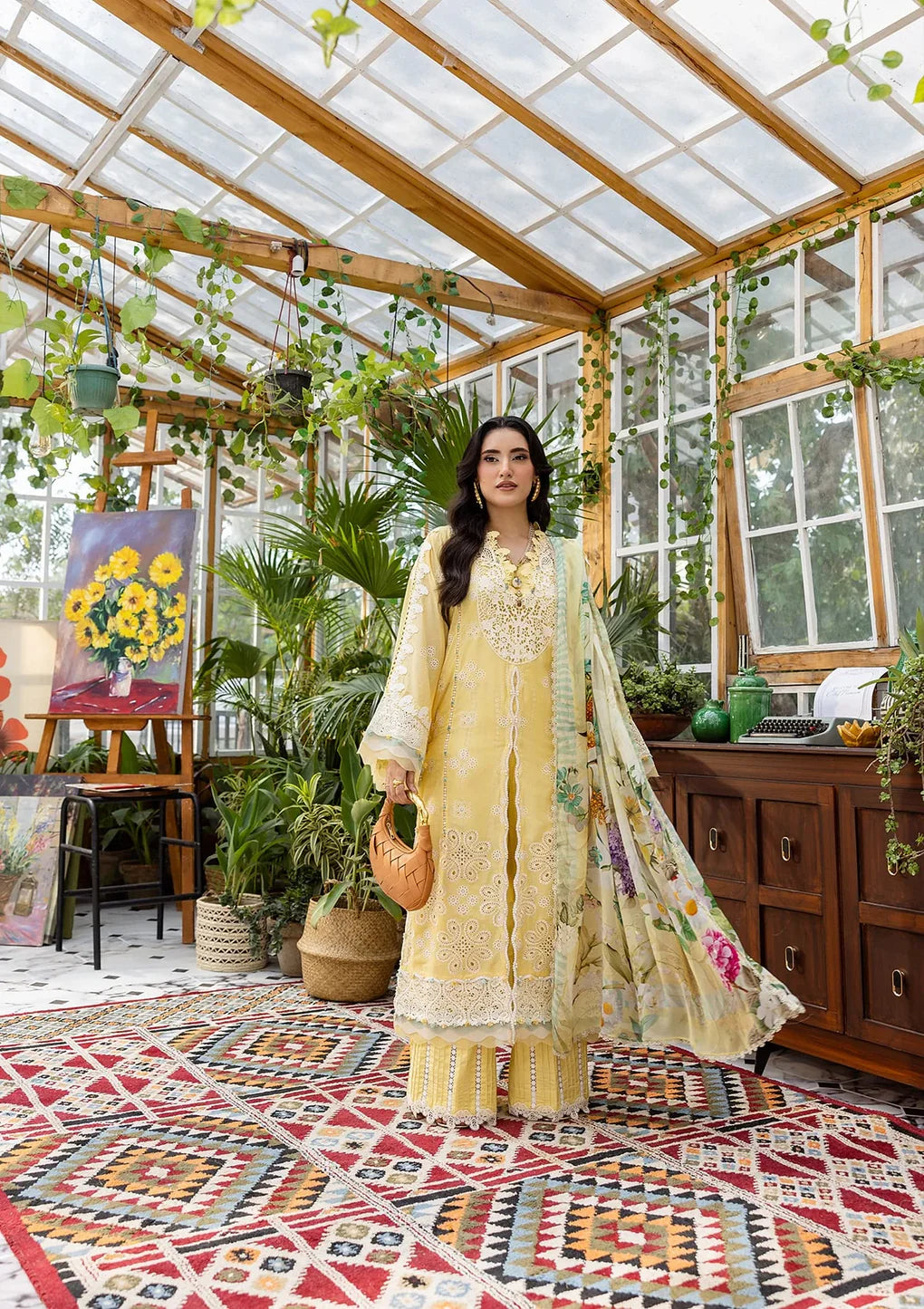 EEC-2B BUTTER BLOOM | Elaf | E Craft Chikankari Collection 2025