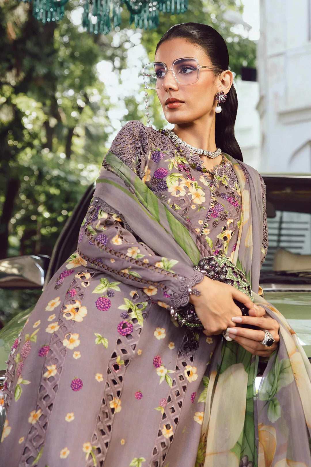 Maria B Mprints Rani Mahal Fall | Design # 6B Unstitched | Collection 2025