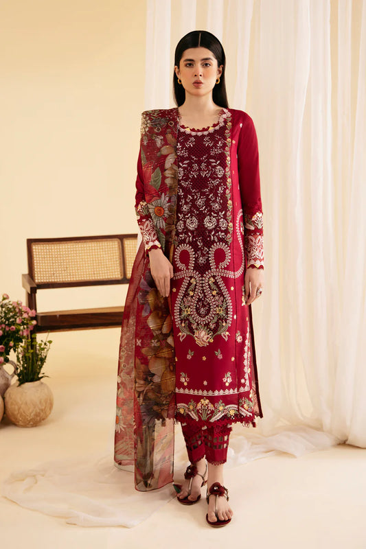 SQ-04 LARMINA | Qalamkar | Qlinekari Lawn Collection 2024