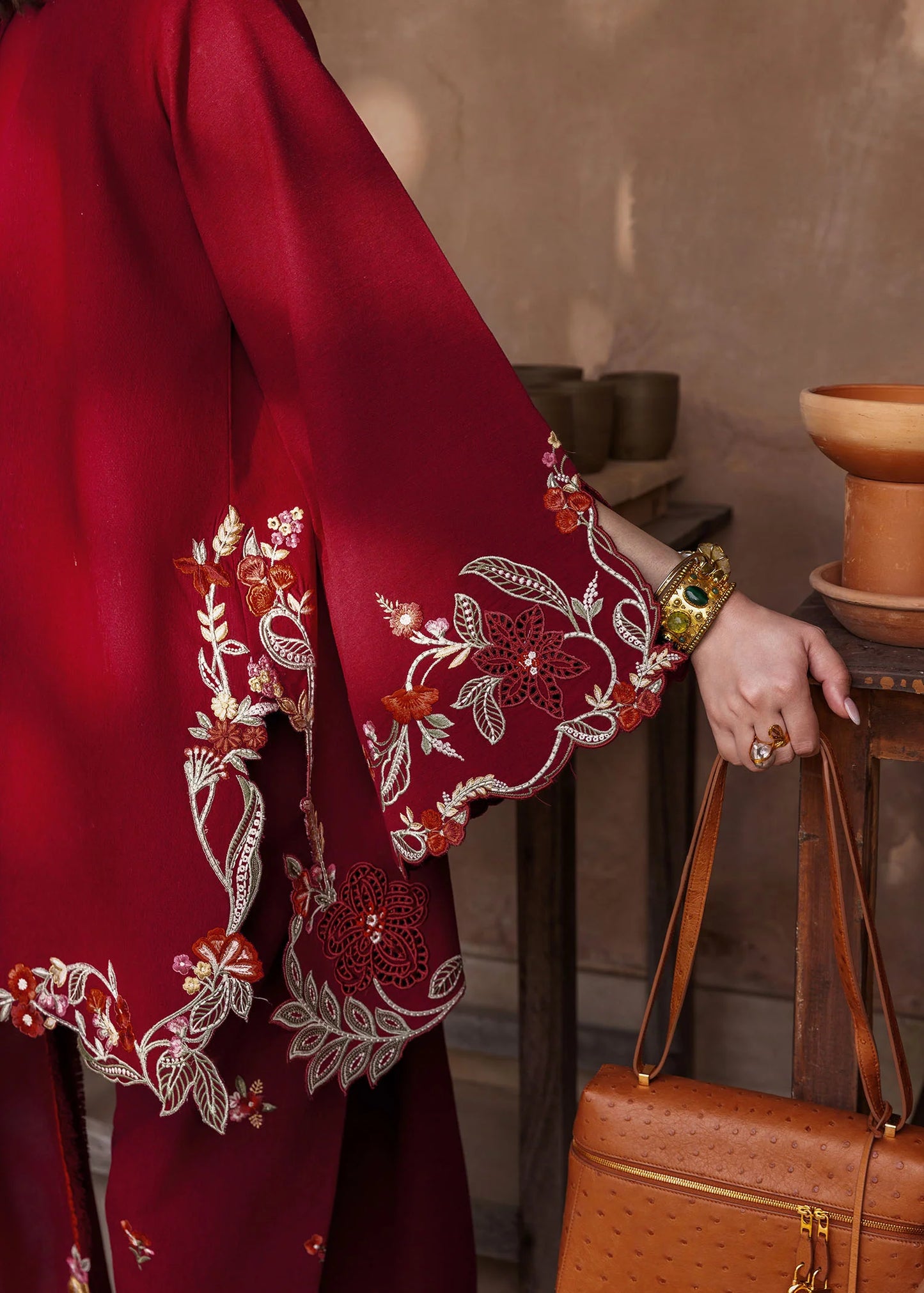 Nina Nakhray | Crimson Mitti Winter Pret Collection 2025