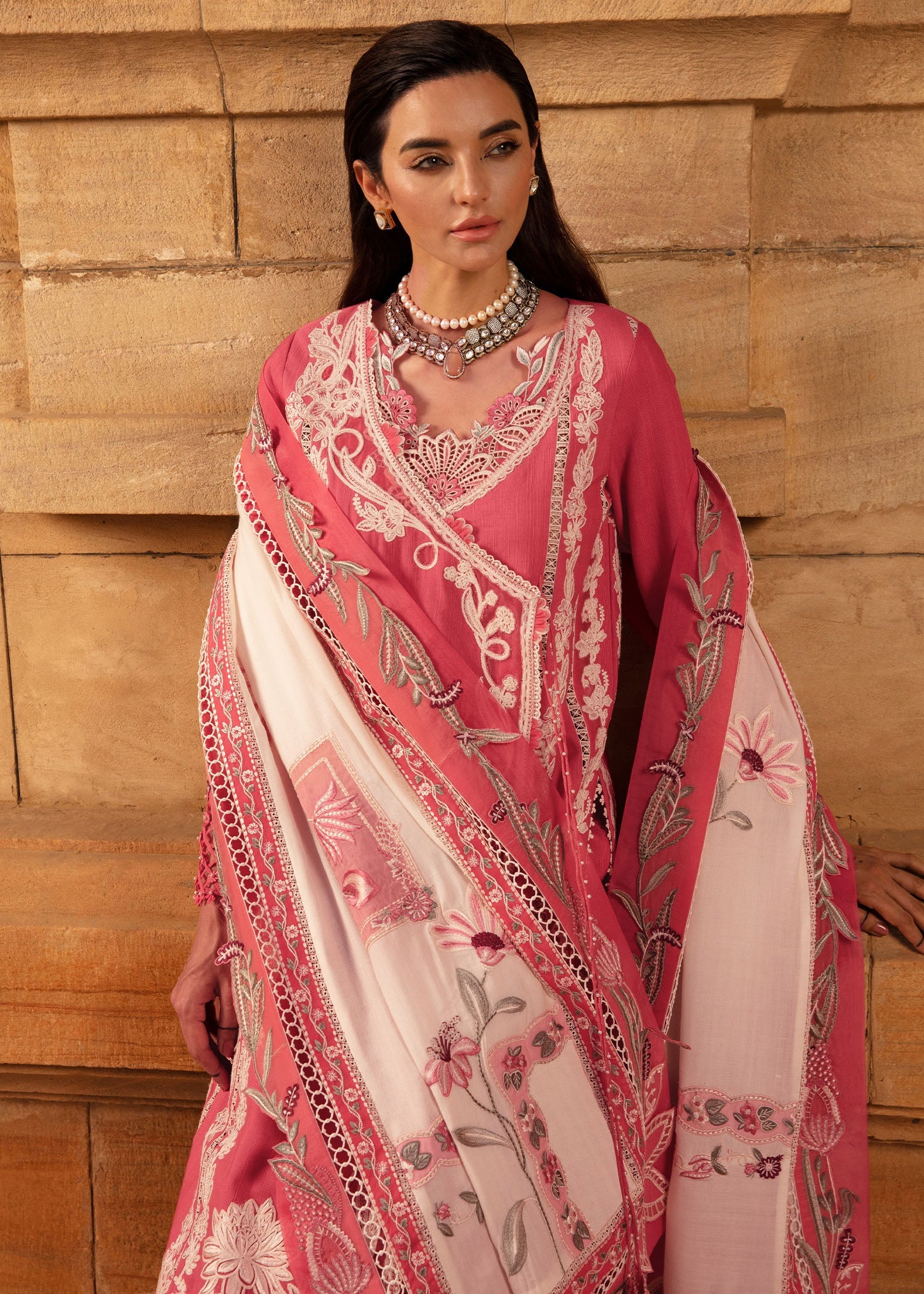 Phulon ki Dastaan | Crimson | Aleen Winter Unstitched 2024