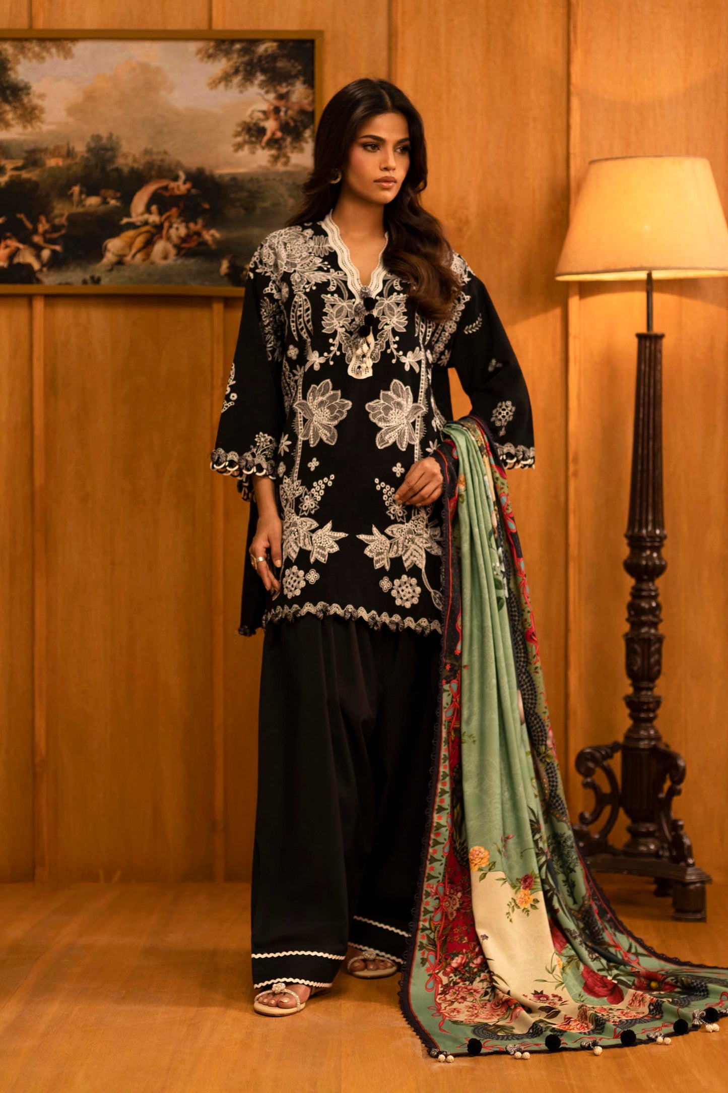 M253-05A-3AP | Sana Safinaz Muzlin Winter Collection 2025