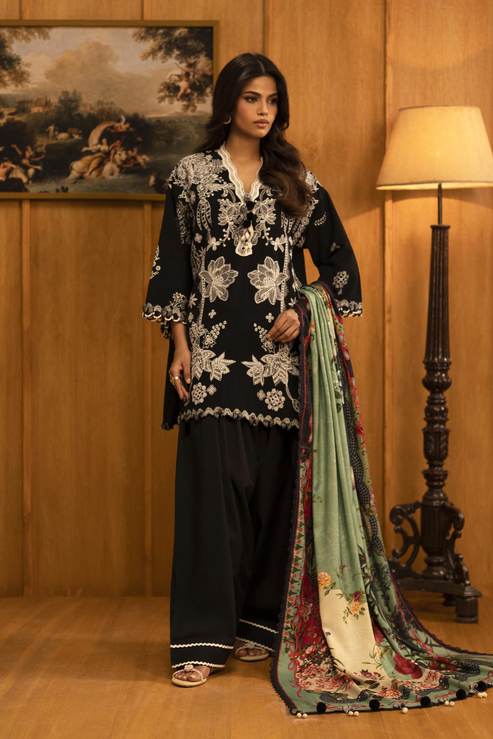 M253-05A-3AP | Sana Safinaz Muzlin Winter Collection 2025