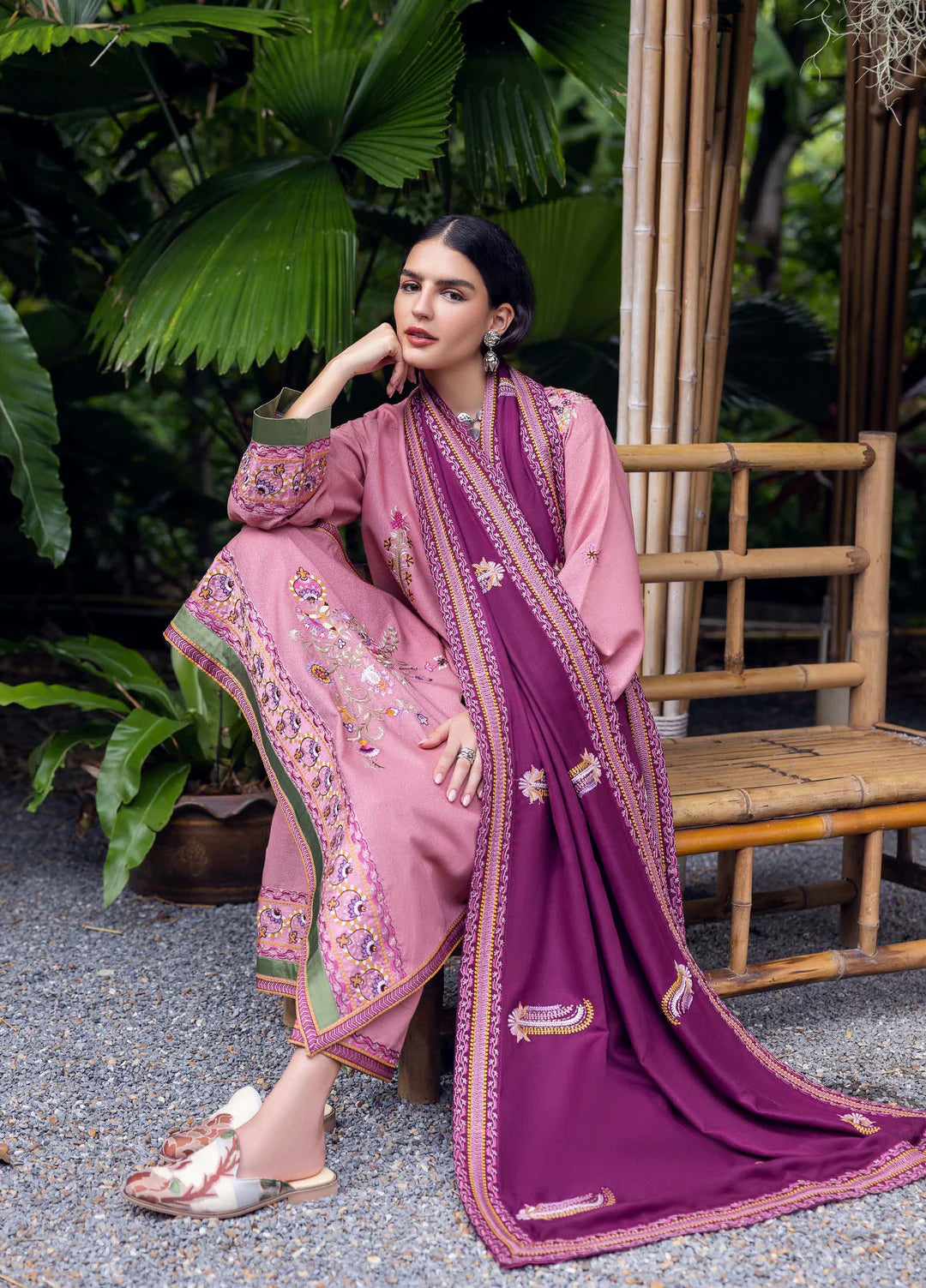 OPAL GLEAM | Mushq | Symphony Hemline Karandi Winter Collection 2025