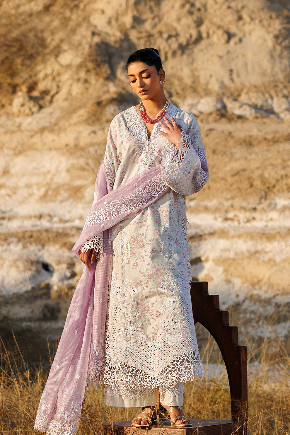 SUNNY SPLASH |  Emaan Adeel | Sunlit Groove Luxury Lawn Unstitched Collection 2026