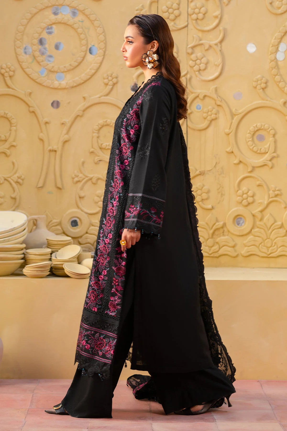 NE-135 | Nureh | Unstitched Karandi Collection 2025