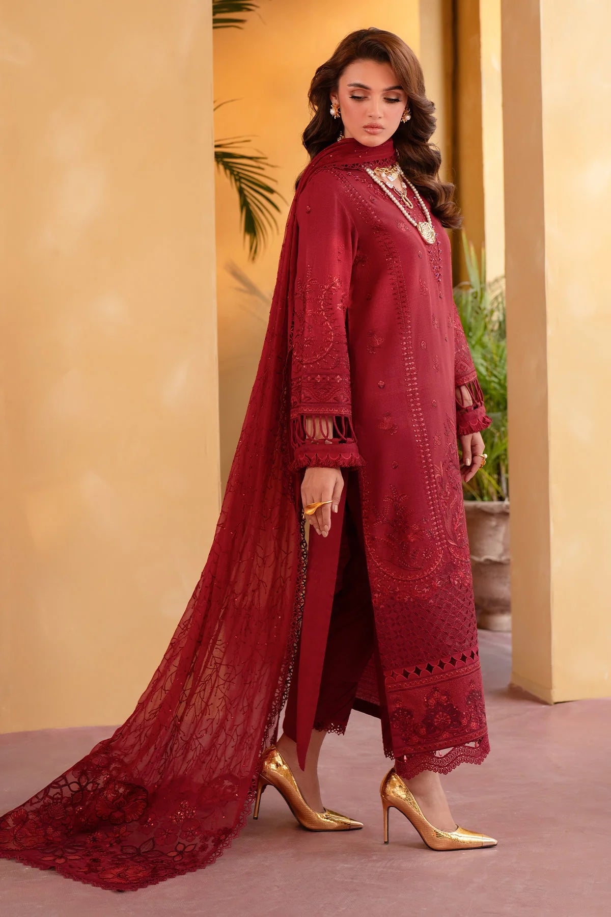 NE-131 | Nureh | Unstitched Karandi Collection 2025