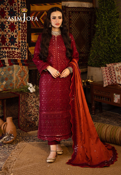 AJKT-02 | Asim Jofa | Kashmiri Taanka Embroidered Shawl Collection 2023