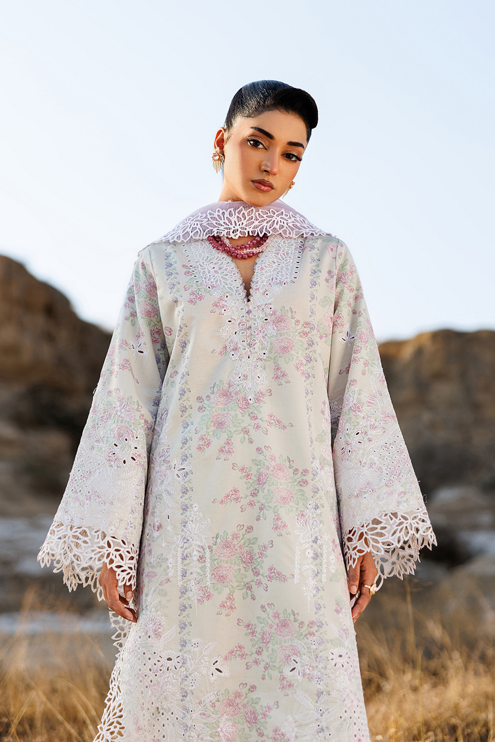 SUNNY SPLASH |  Emaan Adeel | Sunlit Groove Luxury Lawn Unstitched Collection 2026