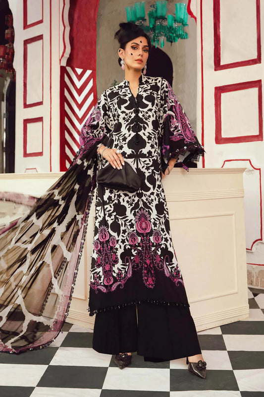 Maria B Mprints Rani Mahal Fall | Design # 4B Unstitched | Collection 2025