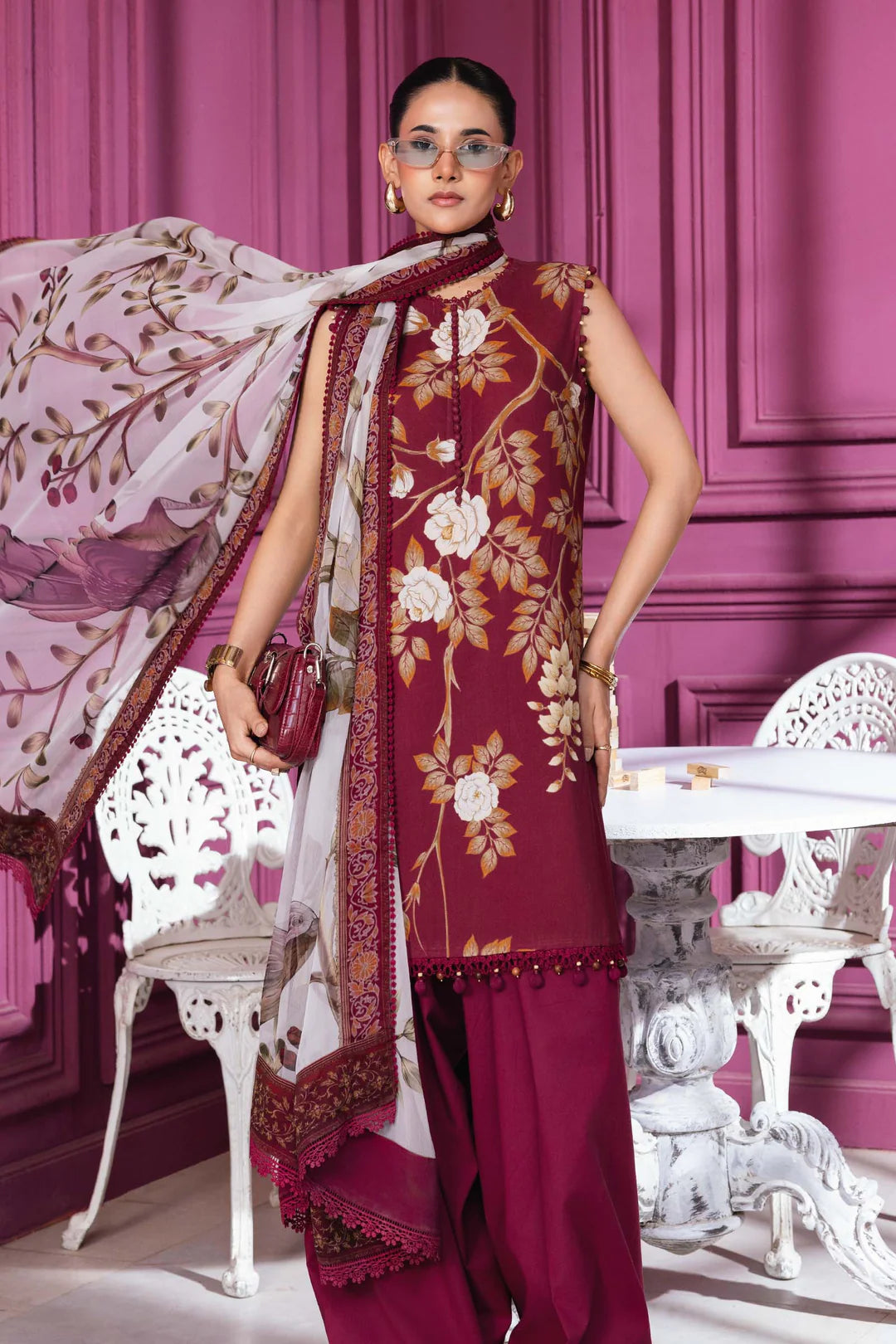 MB-CUS25-1102B | M Basic By Maria B Winter Unstitched Collection 2025