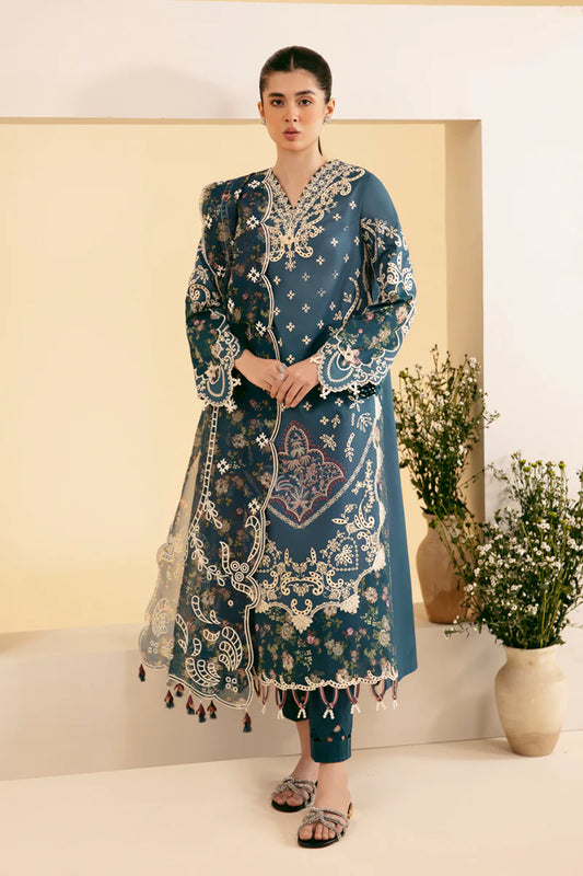 SQ-05 ELA | Qalamkar | Qlinekari Lawn Collection 2024