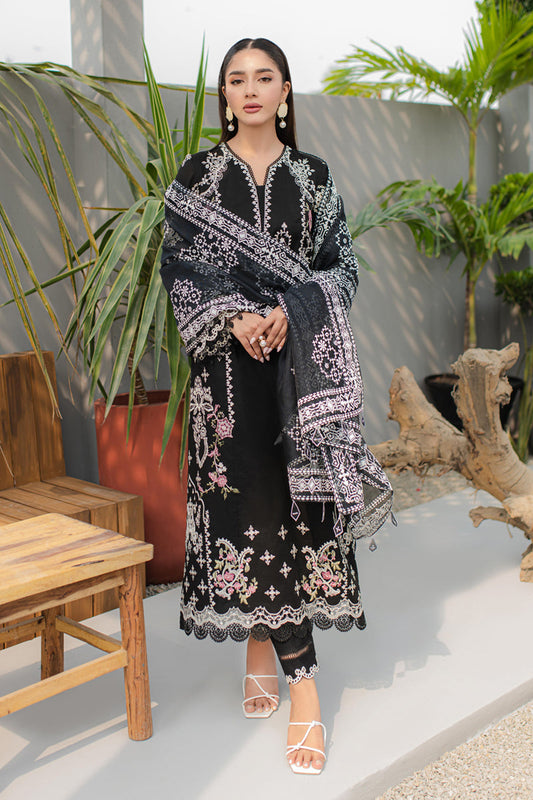 JK-09 EVADNE | Qalamkar | Qline Lawn Collection 2024