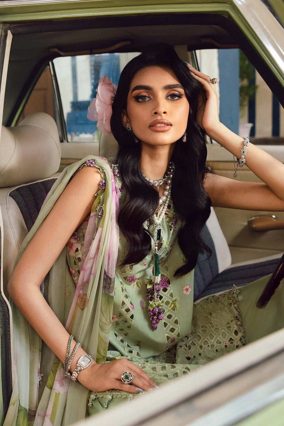 Maria B Mprints Rani Mahal Fall | Design # 6A Unstitched | Collection 2025