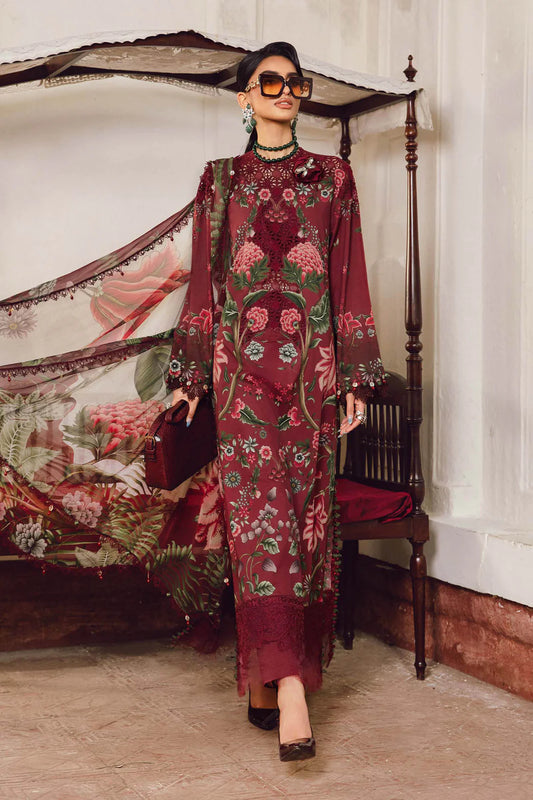 Maria B Mprints Rani Mahal Fall | Design # 9A Unstitched | Collection 2025