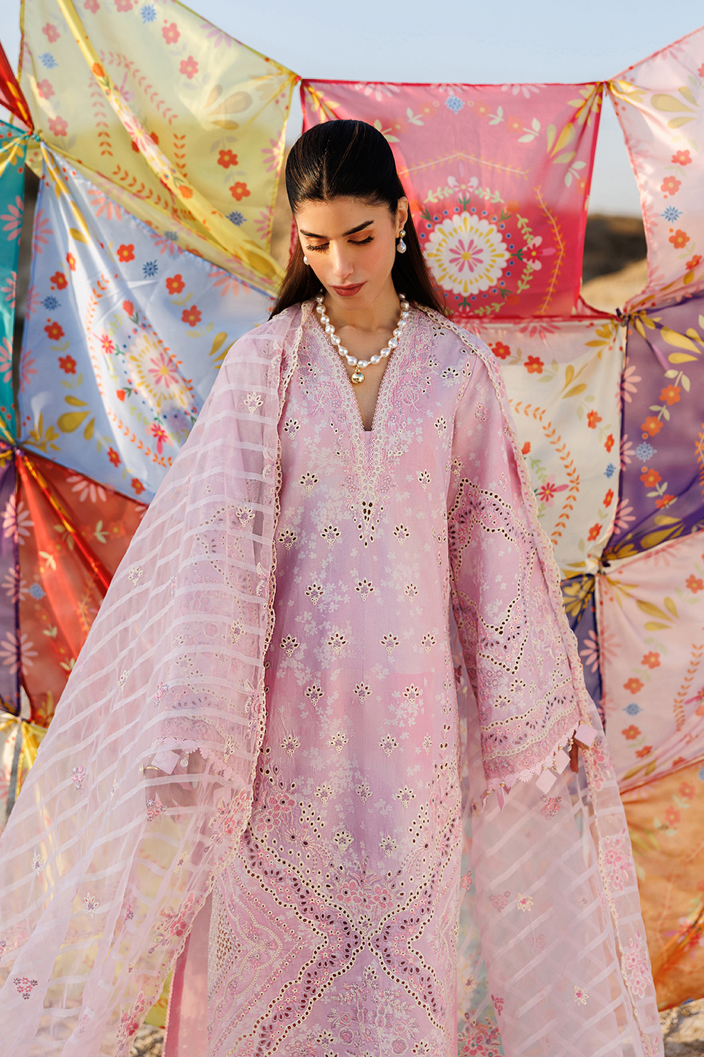 SUMMER SORBET |  Emaan Adeel | Sunlit Groove Luxury Lawn Unstitched Collection 2026