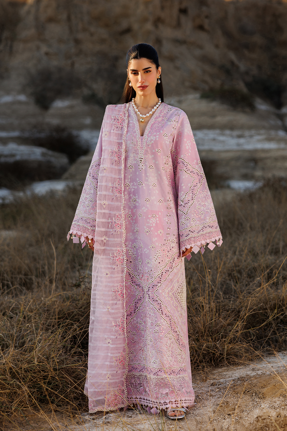 SUMMER SORBET |  Emaan Adeel | Sunlit Groove Luxury Lawn Unstitched Collection 2026
