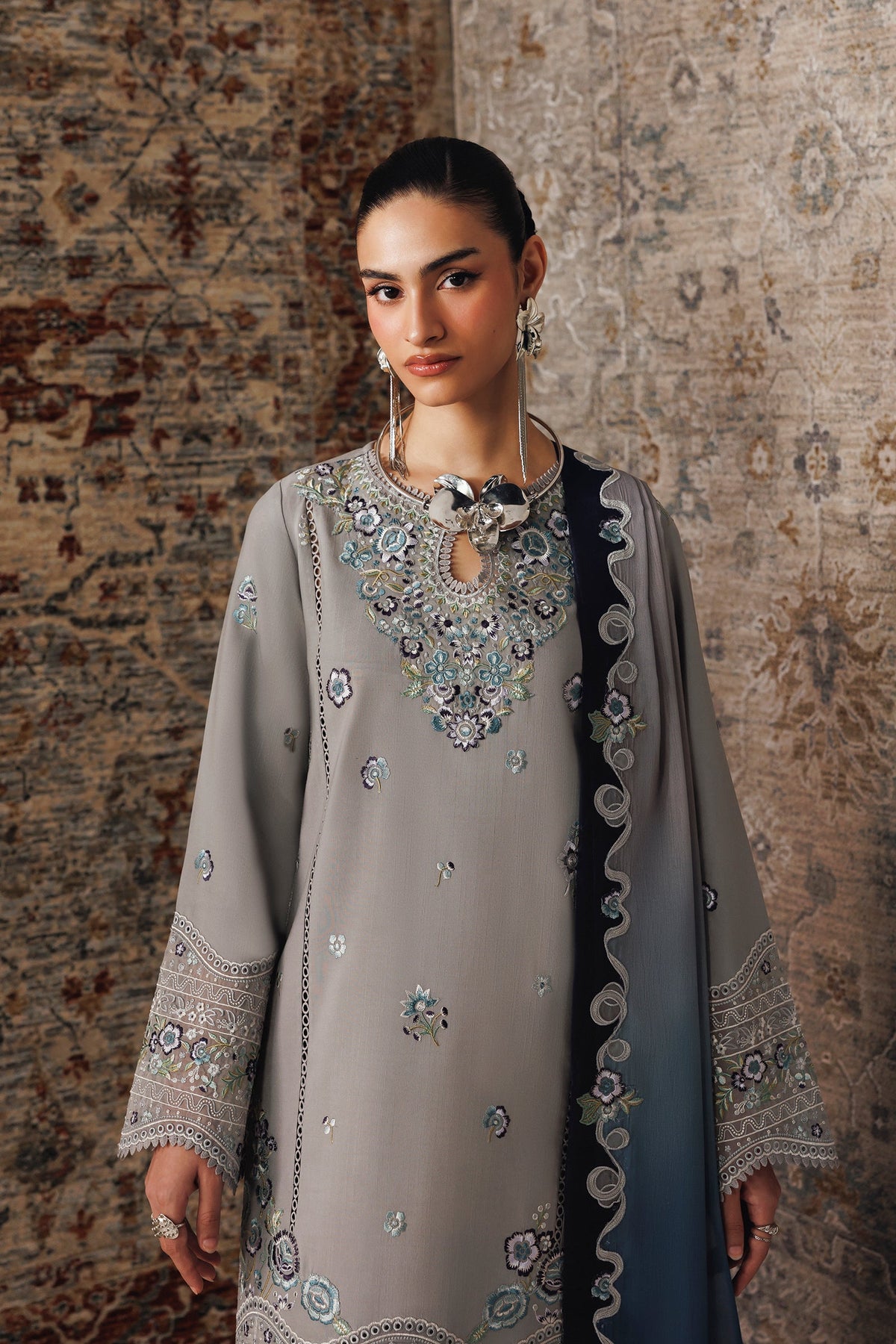 QLW-15 GINA | Qalamkar | Qline Linen Collection 2026