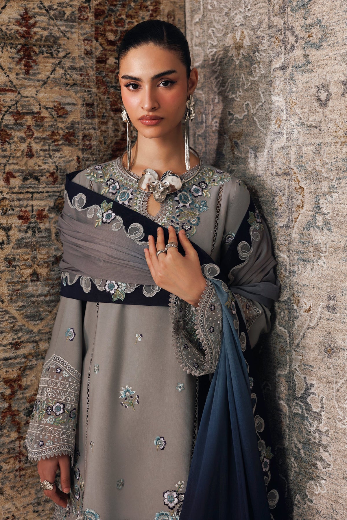 QLW-15 GINA | Qalamkar | Qline Linen Collection 2026