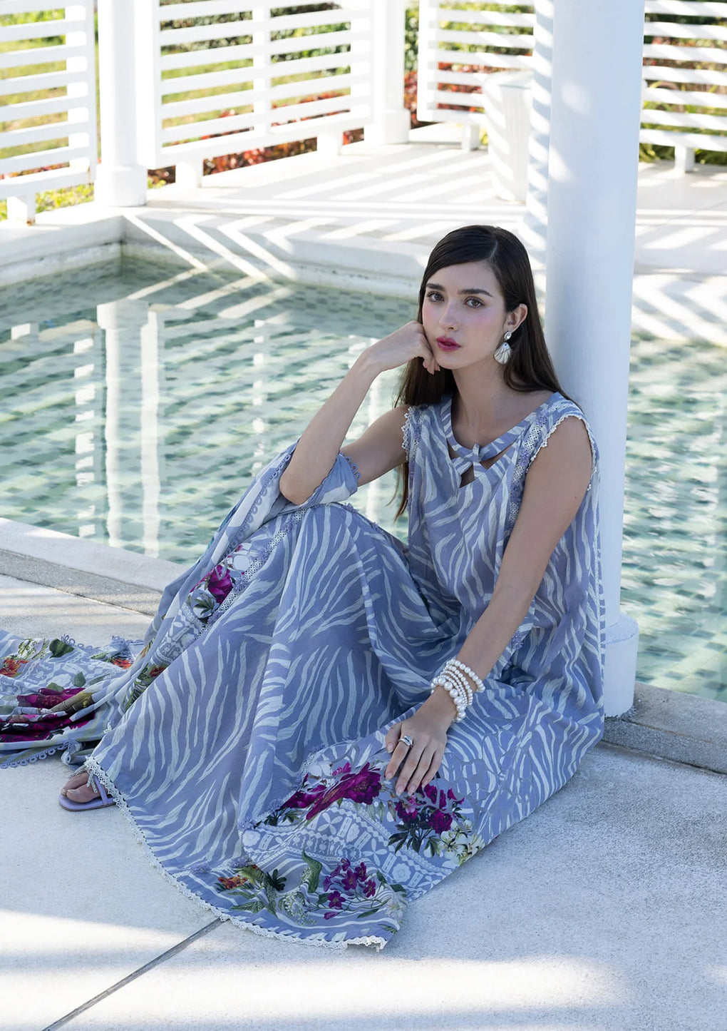 EPN-3B SEIRA | Elaf | Santorini Prints Lawn Unstitched Collection 2026