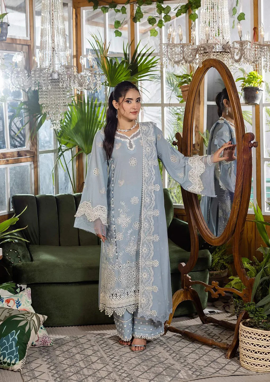 EEC-3B SKY DREAM | Elaf | E Craft Chikankari Collection 2025