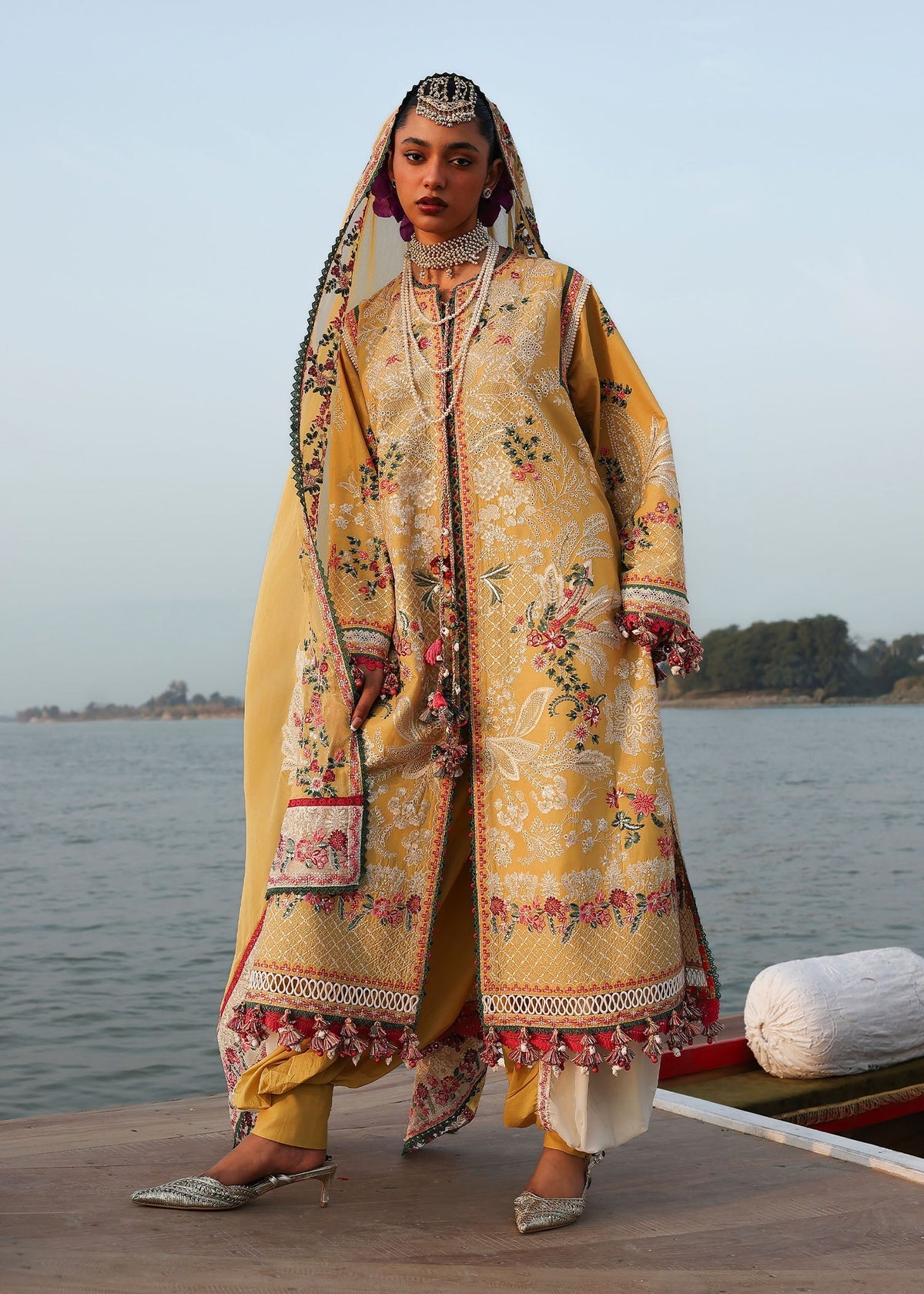 Ochre | Hussain Rehar | Kalabagh Luxury Lawn Collection 2026