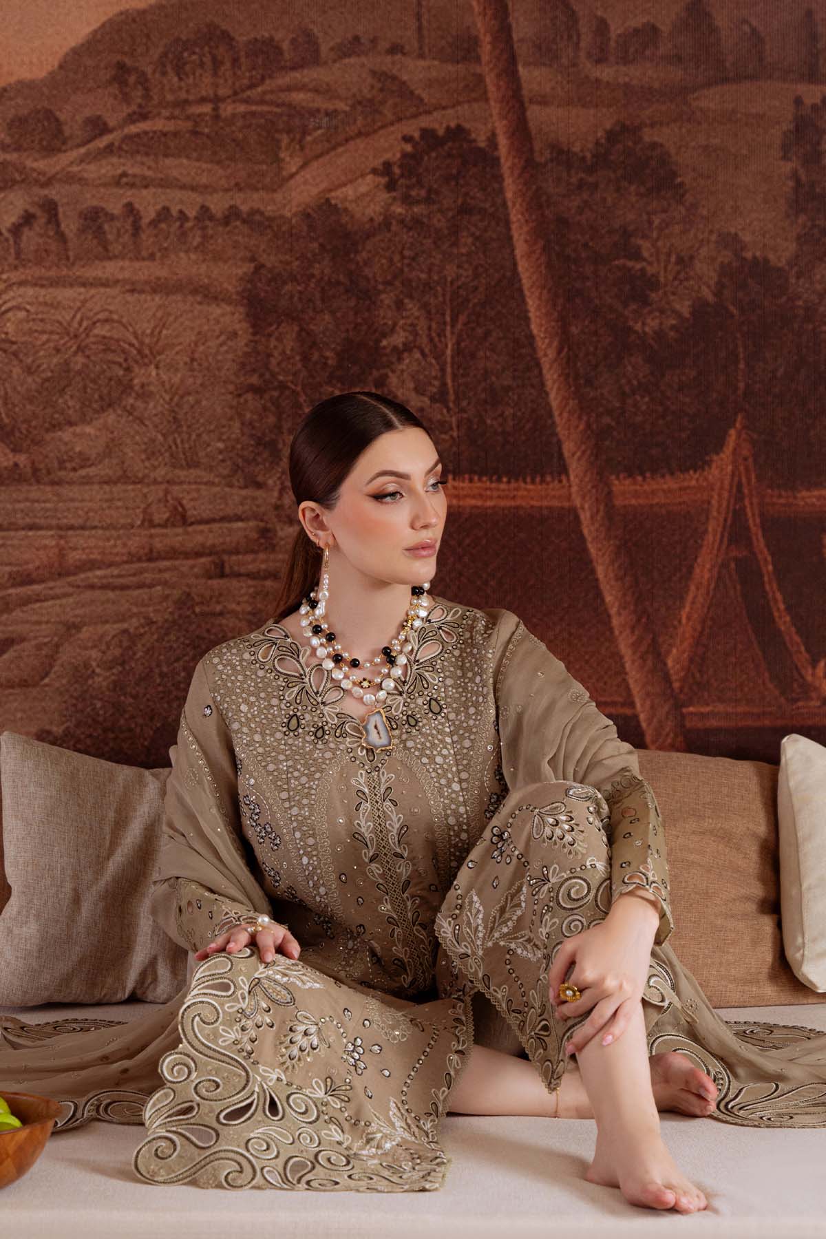 NE-170 | Nureh | Unstitched Karandi Collection 2025