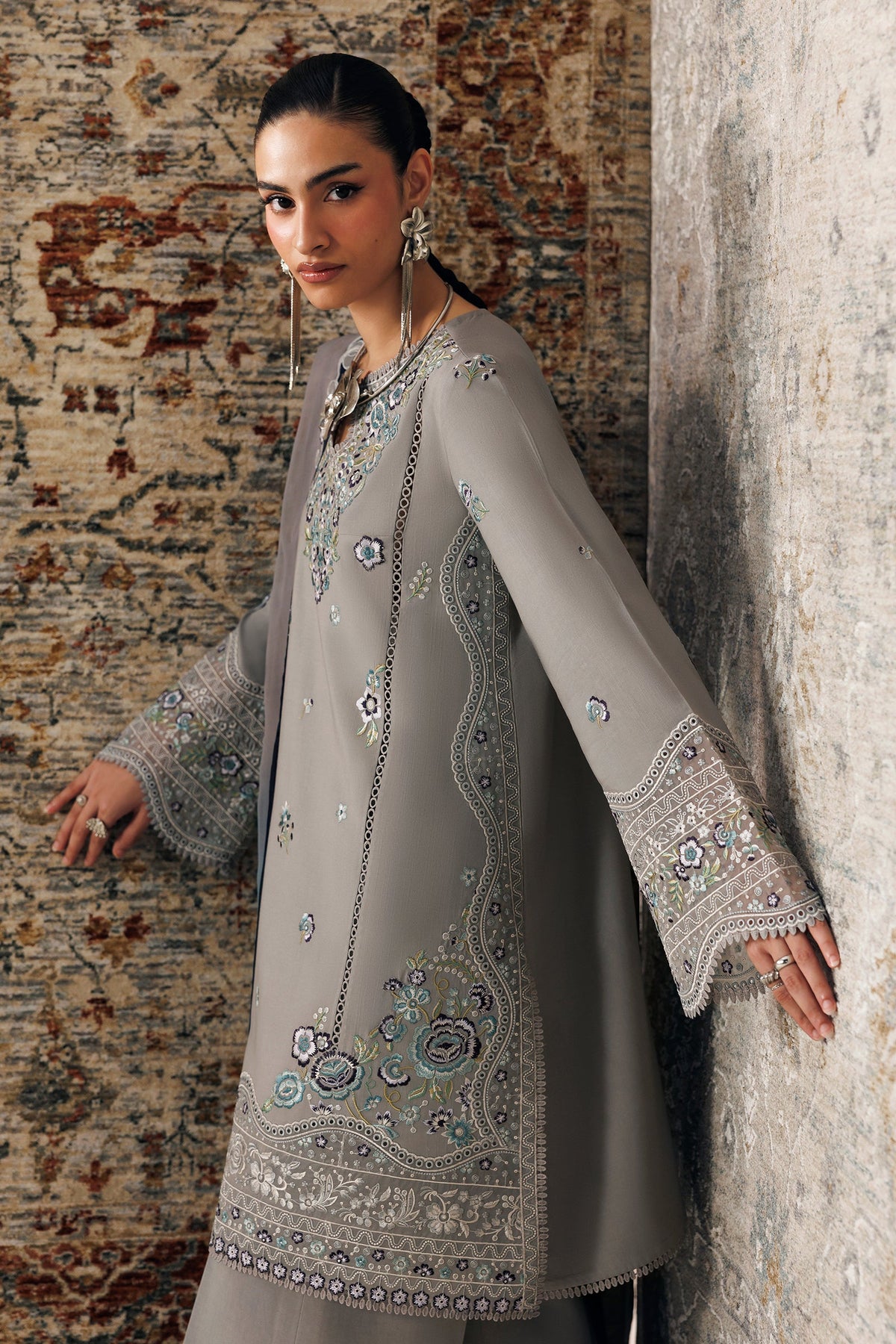 QLW-15 GINA | Qalamkar | Qline Linen Collection 2026