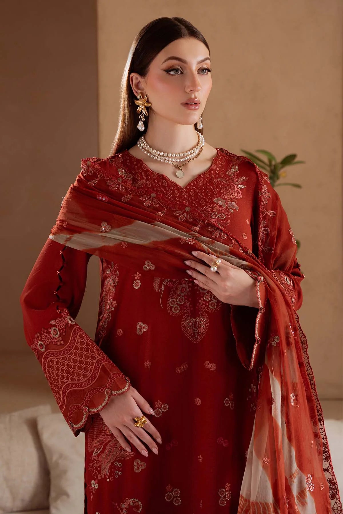 NE-171 | Nureh | Unstitched Karandi Collection 2025