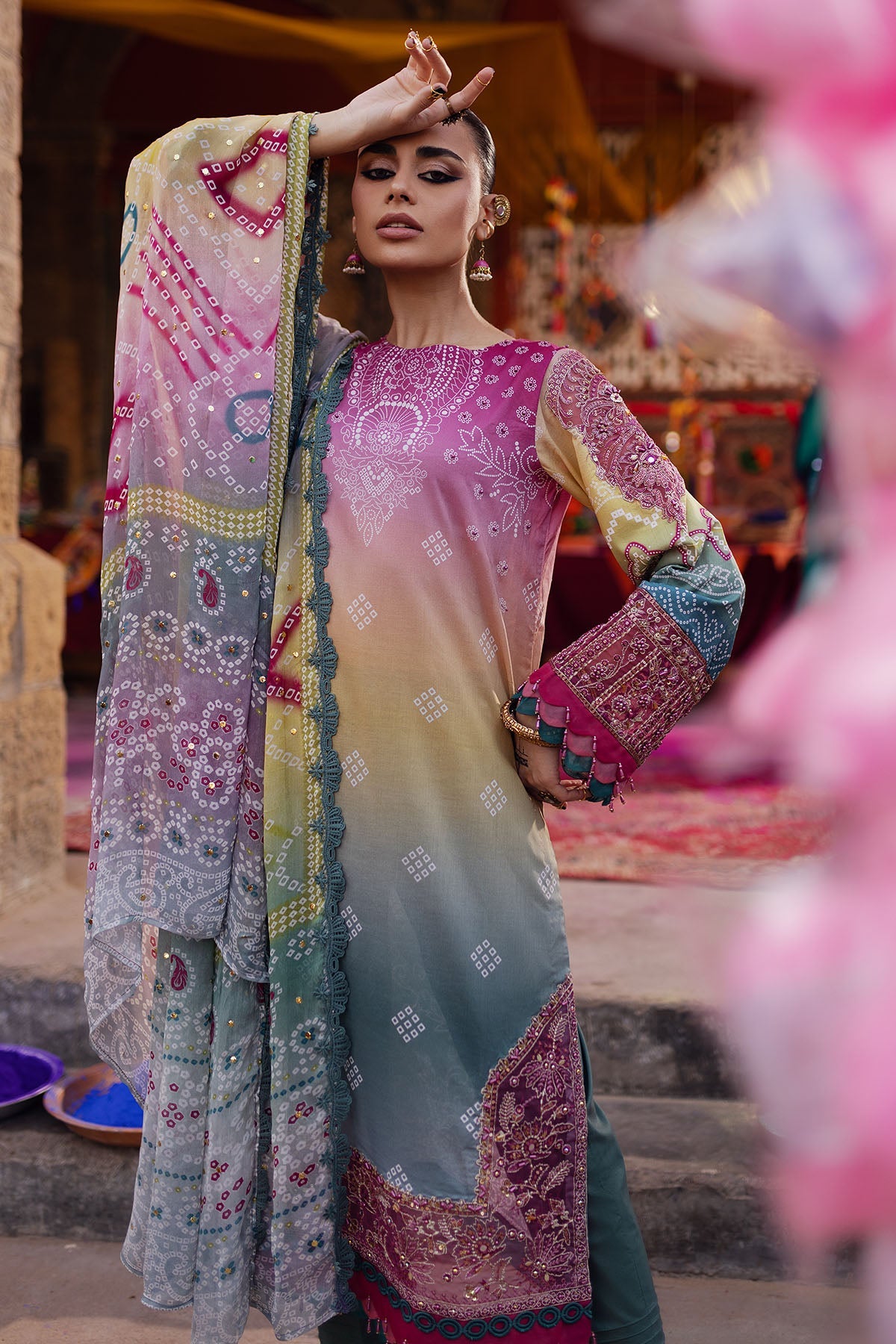 NS-134 | Nureh | Bazaar Volume 2 Lawn Collection 2024