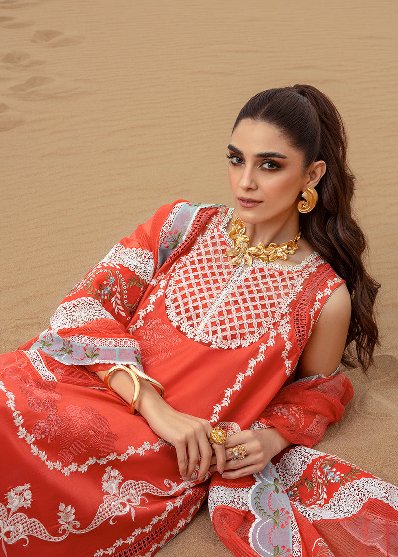 Stars of Fire - Fiesta Coral | Saira Shakira | Crimson Lawn 2024