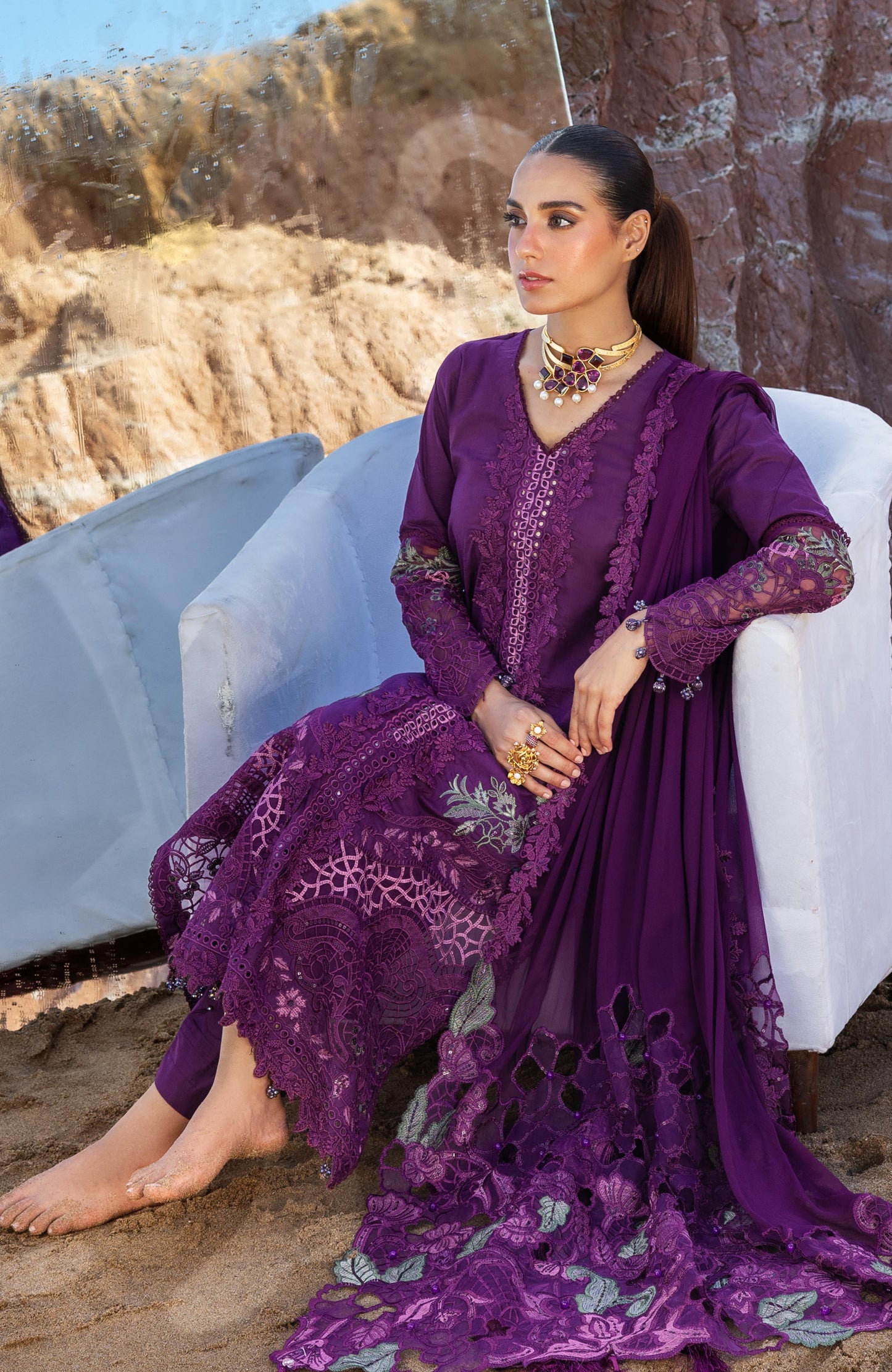 MLL-26-07 |  Al Zohaib | Mahiymaan Luxury Unstitched Lawn Collection 2026 