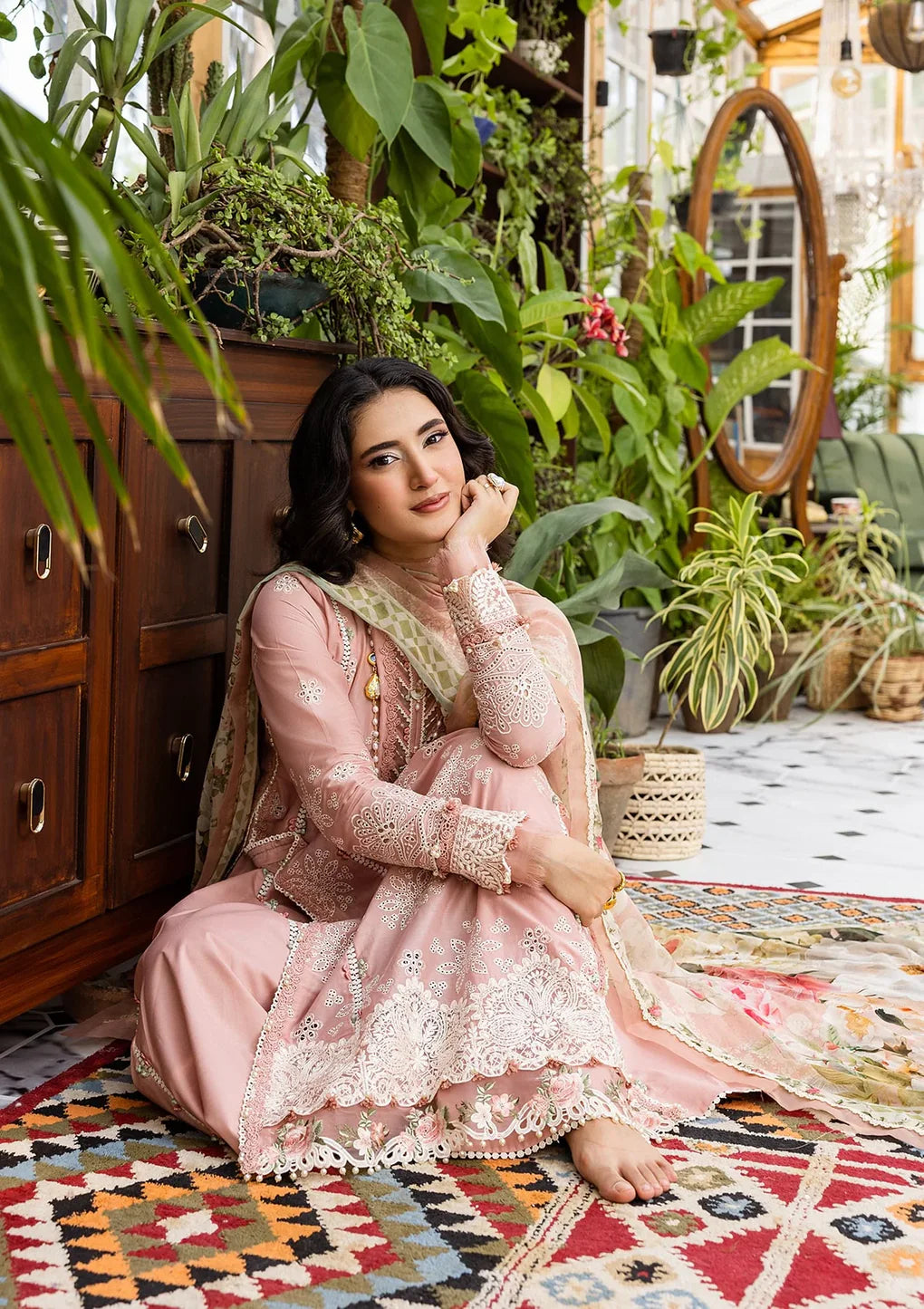 EEC-1A FOREVER BLUSH | Elaf | E Craft Chikankari Collection 2025