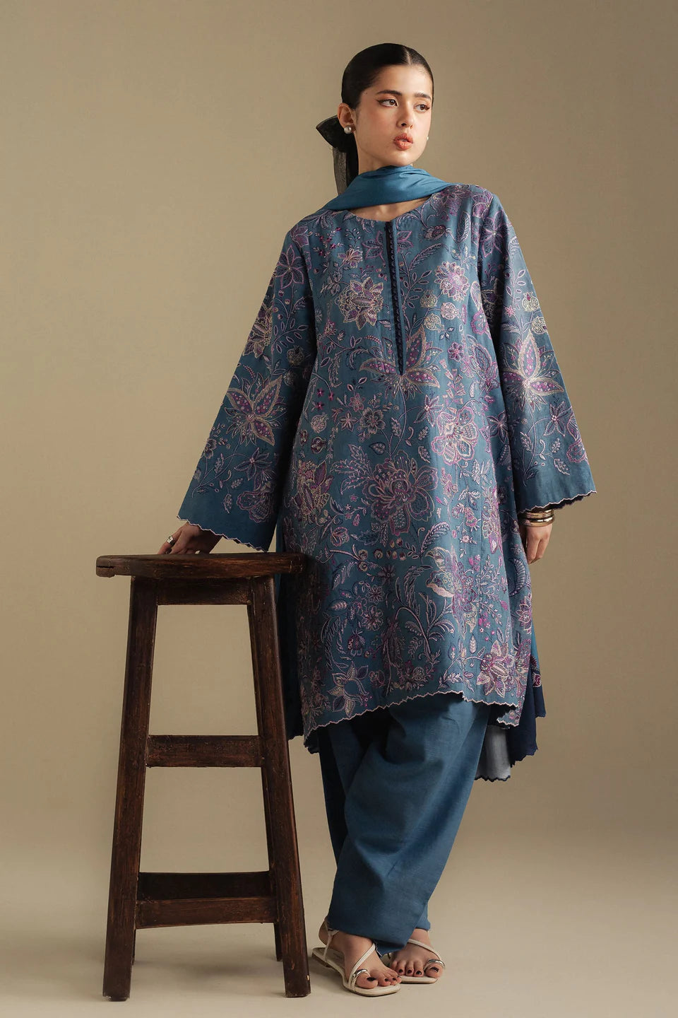 Mist 2B | Coco By Zara Shahjahan Winter Edit| Unstitched Collection 2025