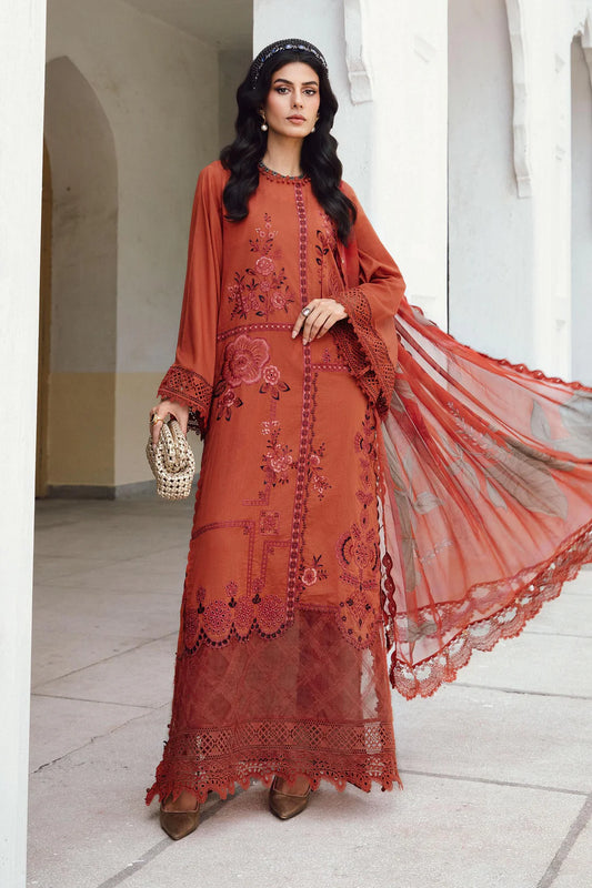Maria B Mprints Rani Mahal Fall | Design # 1B Unstitched | Collection 2025