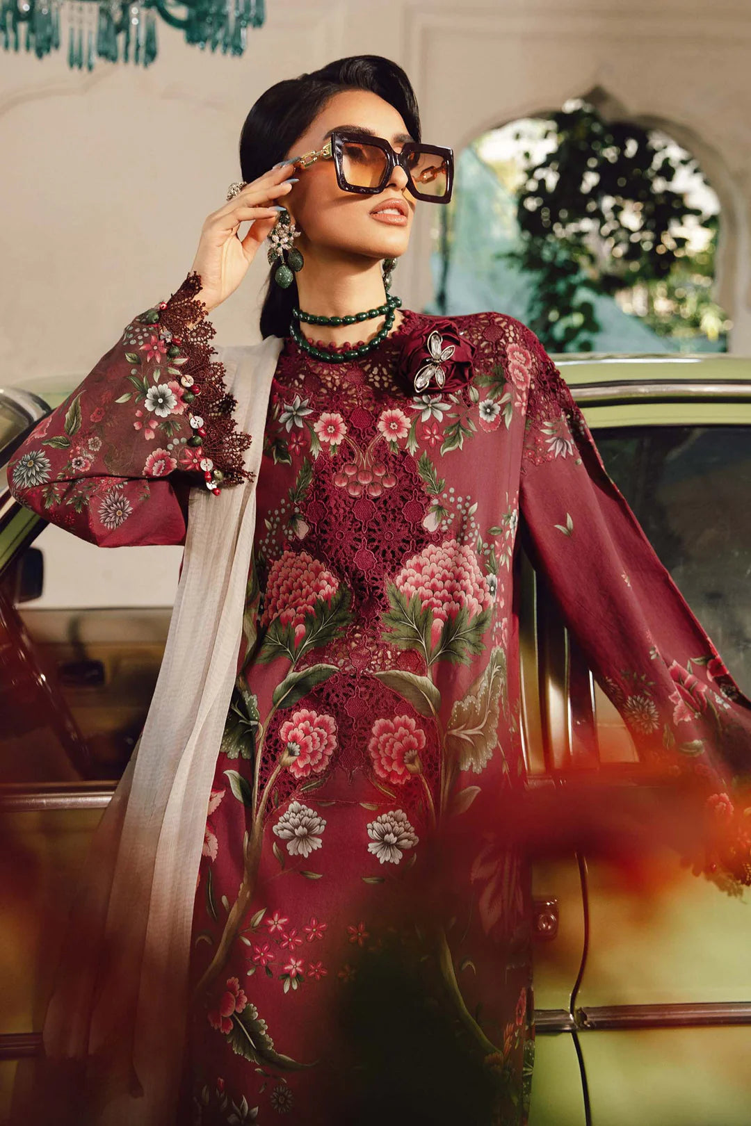 Maria B Mprints Rani Mahal Fall | Design # 9A Unstitched | Collection 2025