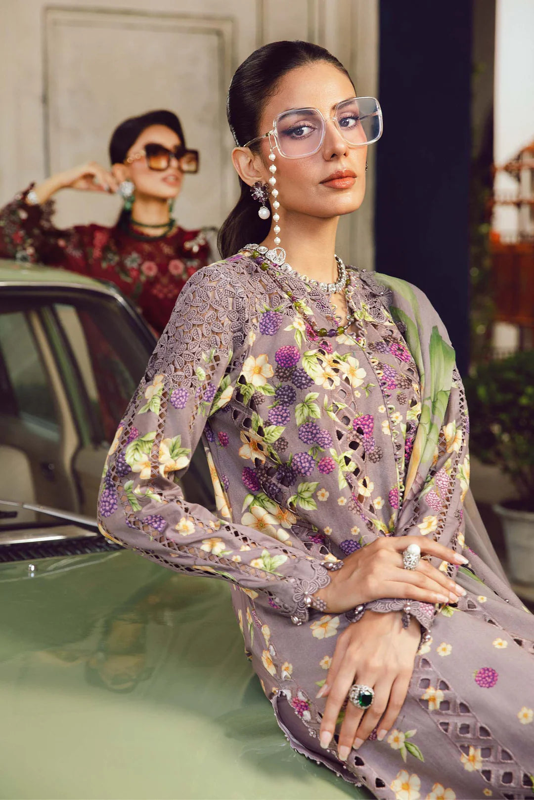 Maria B Mprints Rani Mahal Fall | Design # 6B Unstitched | Collection 2025