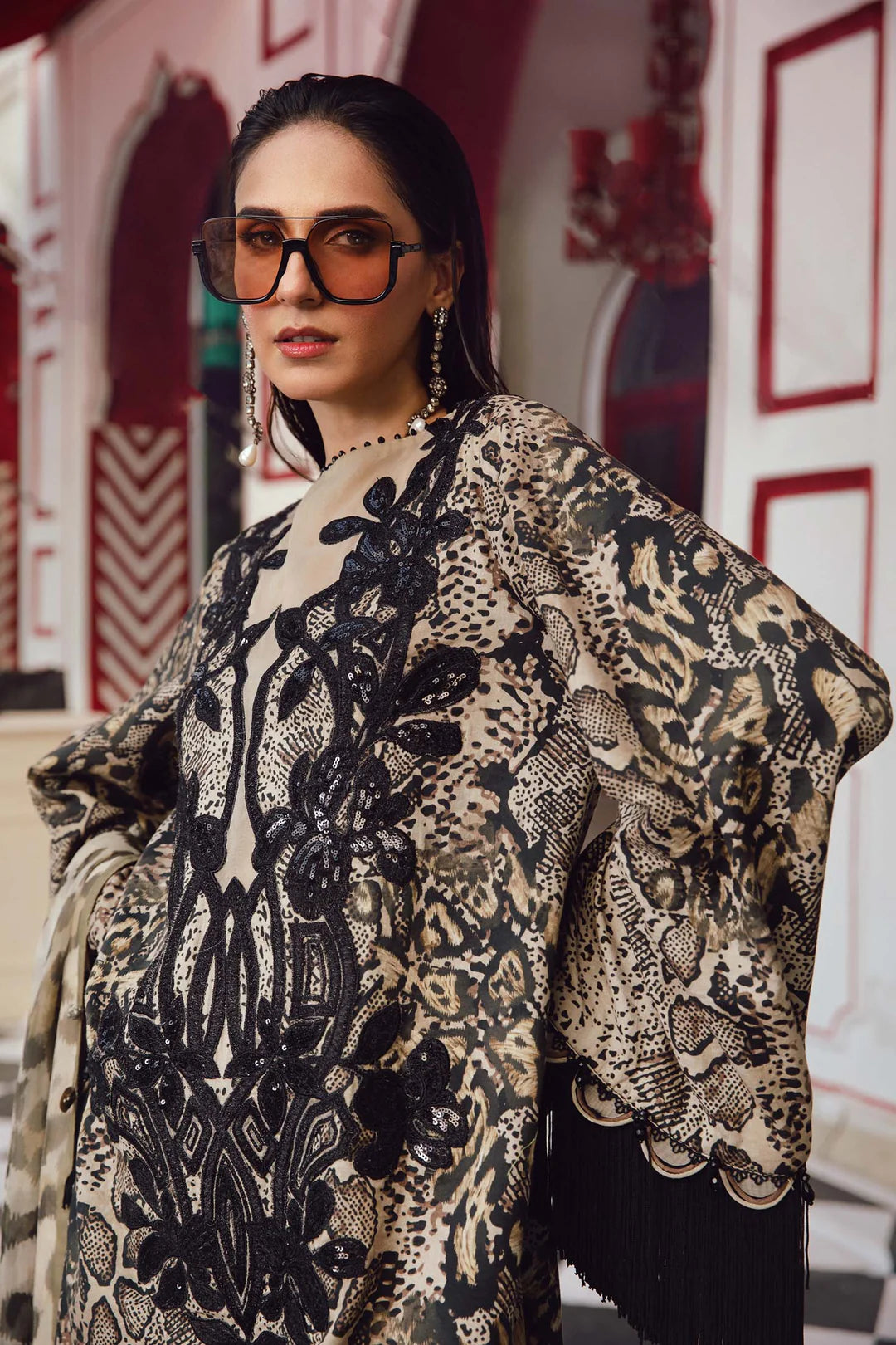Maria B Mprints Rani Mahal Fall | Design # 2B Unstitched | Collection 2025