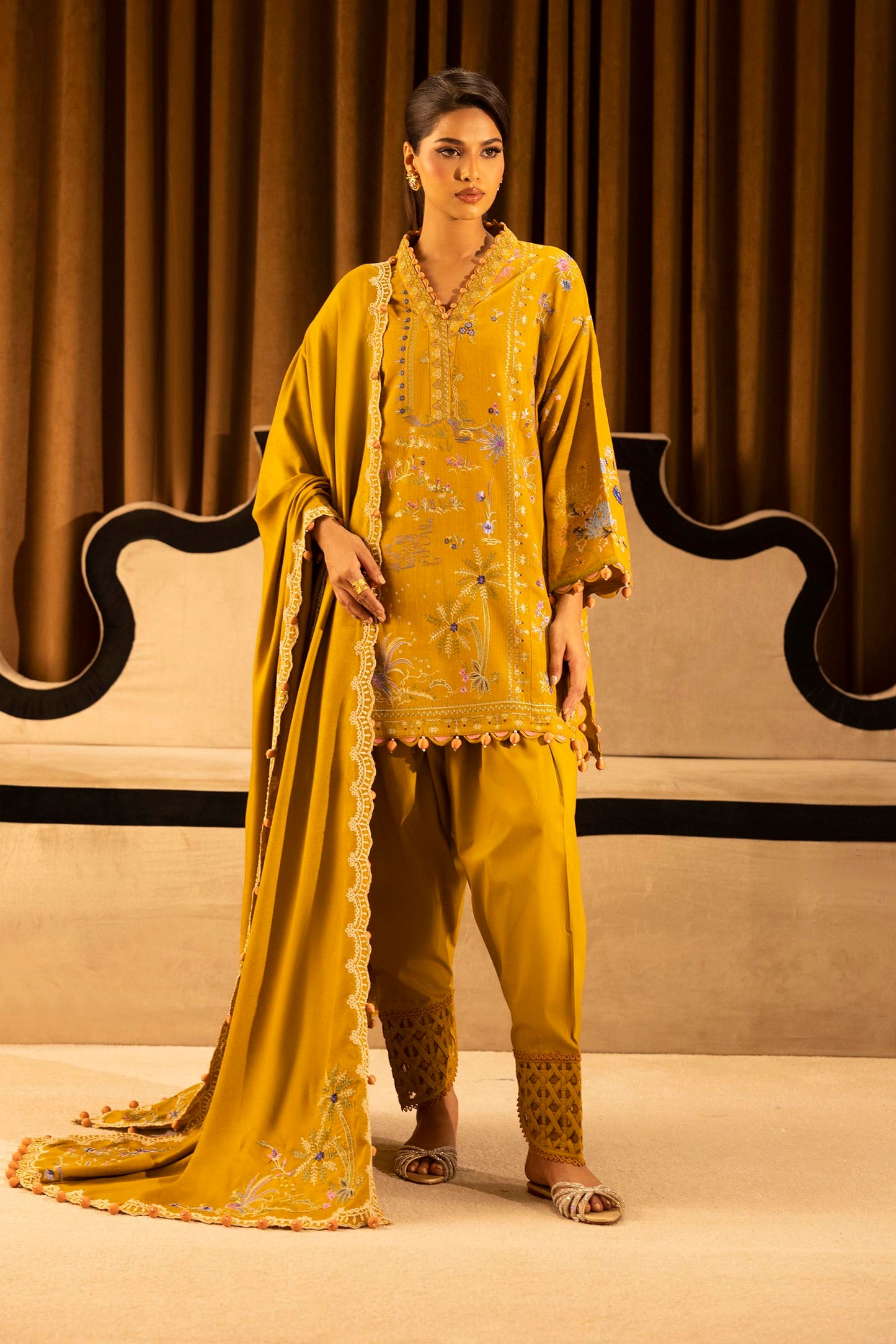 M253-07B-3CP | Sana Safinaz Muzlin Winter Collection 2025