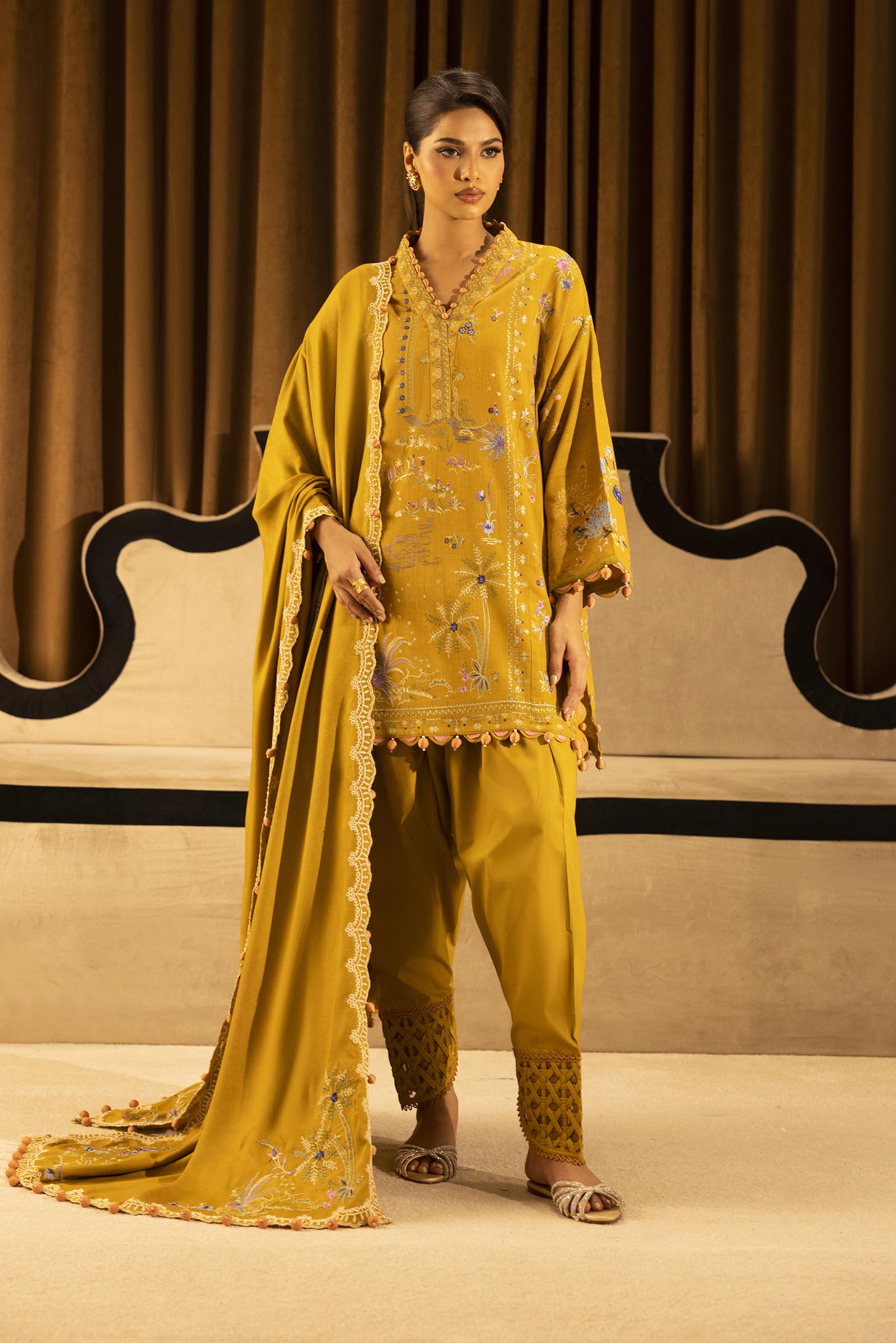 M253-07B-3CP | Sana Safinaz Muzlin Winter Collection 2025
