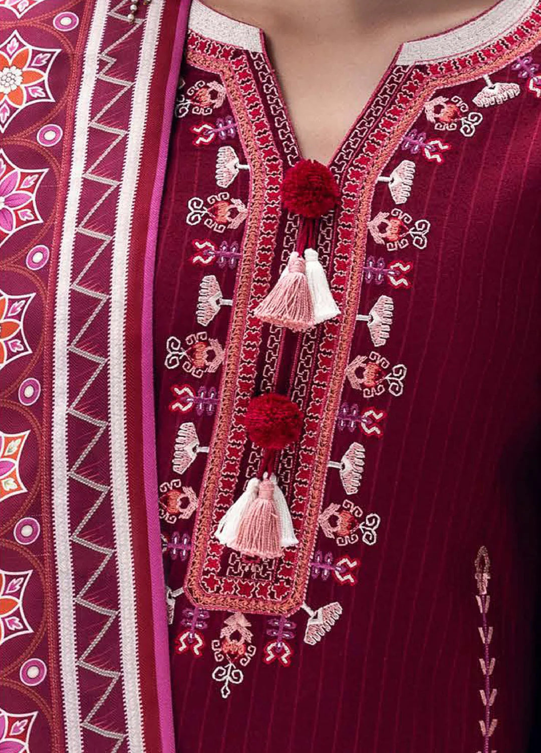 EMERALD GLIMMER | Mushq | Symphony Hemline Karandi Winter Collection 2025