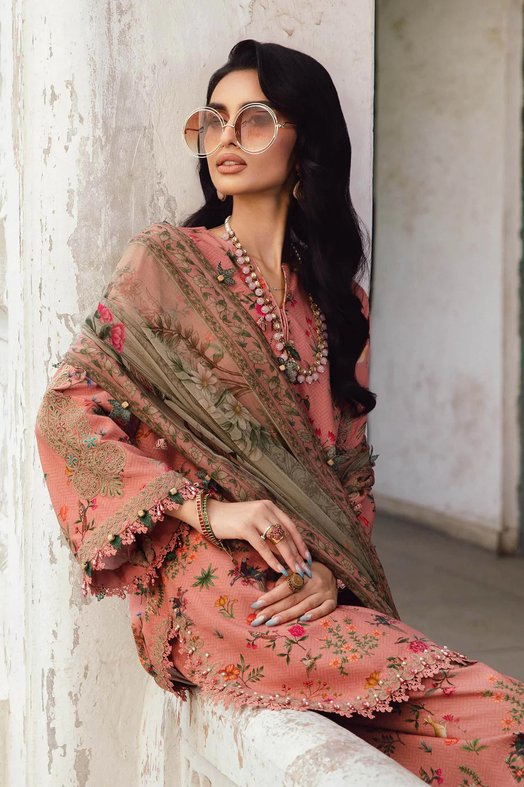 Maria B Mprints Rani Mahal Fall | Design # 7A Unstitched | Collection 2025